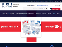 Tablet Screenshot of lacrosseballstore.com